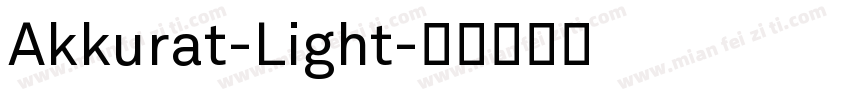 Akkurat-Light字体转换