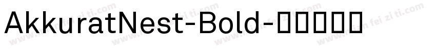 AkkuratNest-Bold字体转换