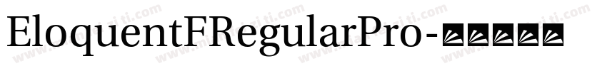 EloquentFRegularPro字体转换