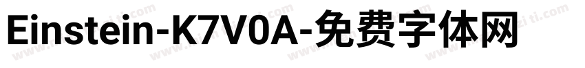 Einstein-K7V0A字体转换