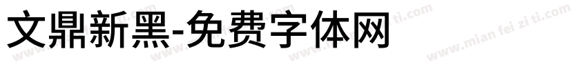 文鼎新黑字体转换