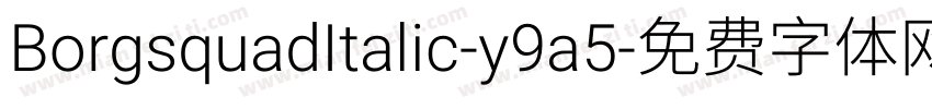 BorgsquadItalic-y9a5字体转换