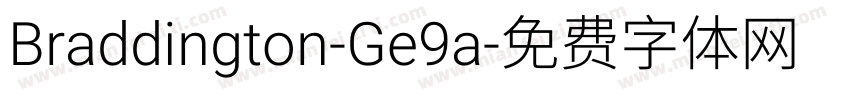 Braddington-Ge9a字体转换