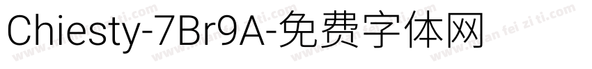 Chiesty-7Br9A字体转换