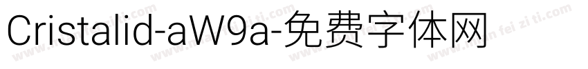 Cristalid-aW9a字体转换
