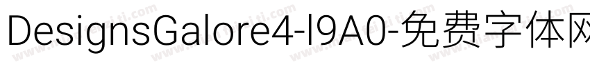 DesignsGalore4-l9A0字体转换