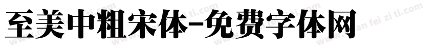 至美中粗宋体字体转换