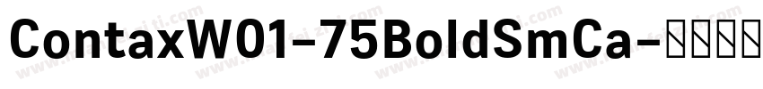 ContaxW01-75BoldSmCa字体转换
