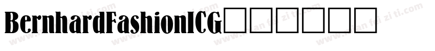 BernhardFashionICG字体转换