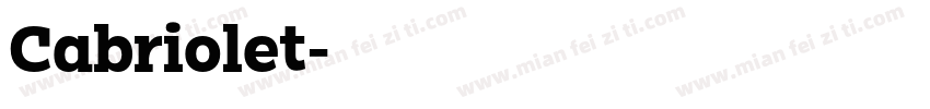 Cabriolet字体转换