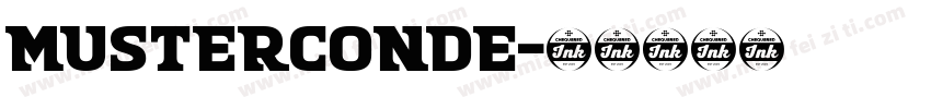 musterconde字体转换