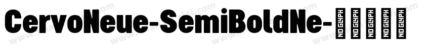 CervoNeue-SemiBoldNe字体转换