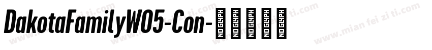 DakotaFamilyW05-Con字体转换
