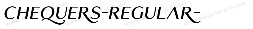 Chequers-Regular字体转换