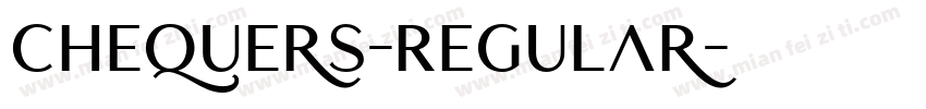Chequers-Regular字体转换