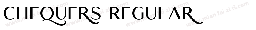 Chequers-Regular字体转换