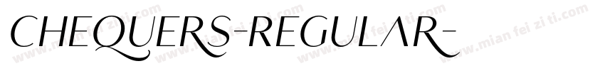 Chequers-Regular字体转换
