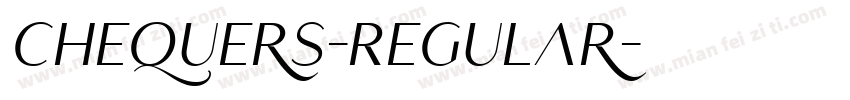 Chequers-Regular字体转换