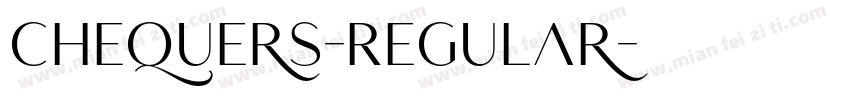 Chequers-Regular字体转换