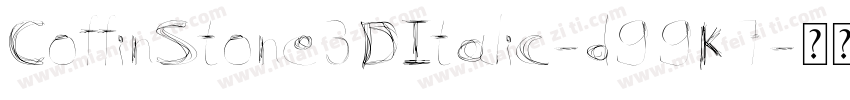 CoffinStone3DItalic-d99K7字体转换