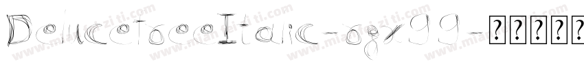 DelucefreeItalic-rgx99字体转换