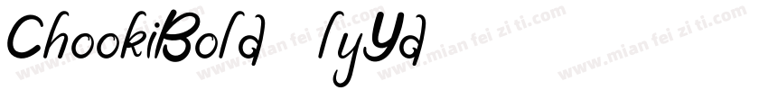 ChookiBold-lyYd字体转换