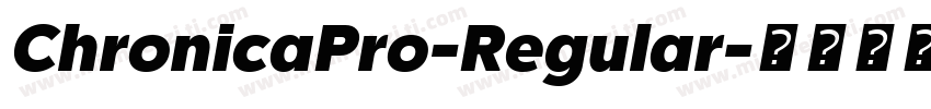 ChronicaPro-Regular字体转换