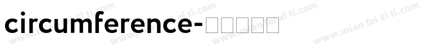 circumference字体转换