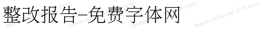 整改报告字体转换