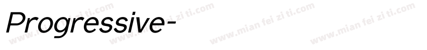 Progressive字体转换