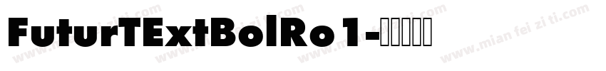 FuturTExtBolRo1字体转换