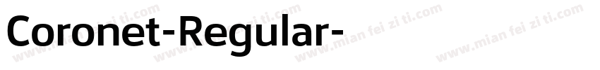 Coronet-Regular字体转换