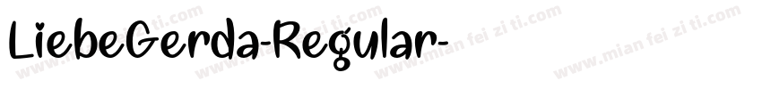 LiebeGerda-Regular字体转换