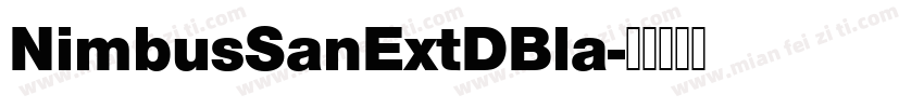 NimbusSanExtDBla字体转换