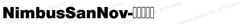 NimbusSanNov字体转换
