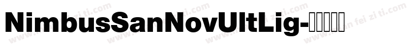 NimbusSanNovUltLig字体转换