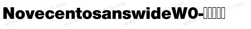 NovecentosanswideW0字体转换