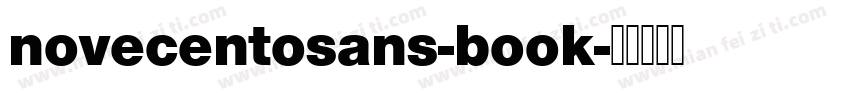 novecentosans-book字体转换