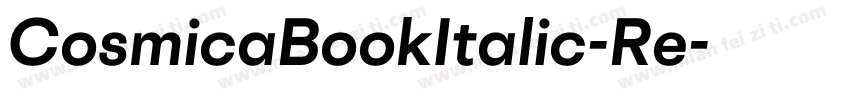 CosmicaBookItalic-Re字体转换