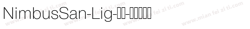 NimbusSan-Lig-常规字体转换