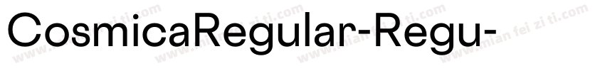 CosmicaRegular-Regu字体转换
