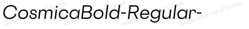 CosmicaBold-Regular字体转换