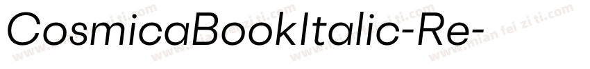CosmicaBookItalic-Re字体转换