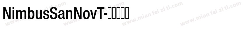 NimbusSanNovT字体转换