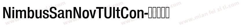 NimbusSanNovTUltCon字体转换