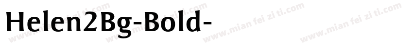 Helen2Bg-Bold字体转换