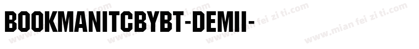 BookmanITCbyBT-DemiI字体转换