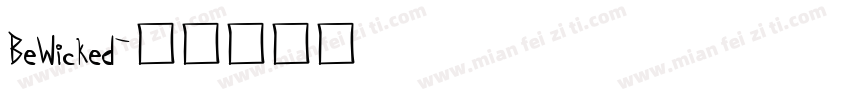BeWicked字体转换