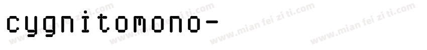 cygnitomono字体转换