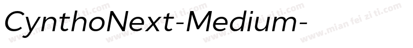 CynthoNext-Medium字体转换